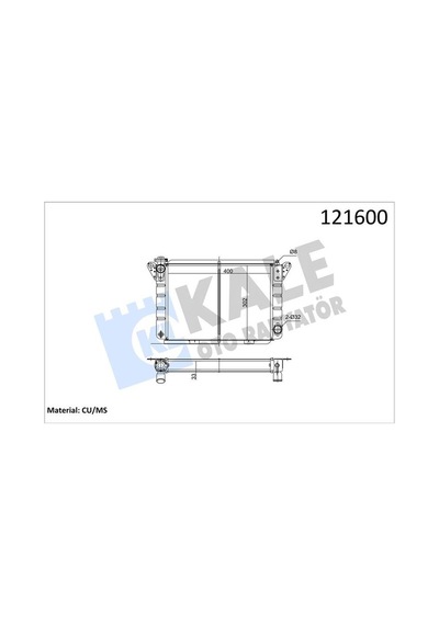 Kale 0501162pf Radyatör Renault-dacıa 2 Sıra Pf Sistem 400x300x38 6000575612 026-7700574914