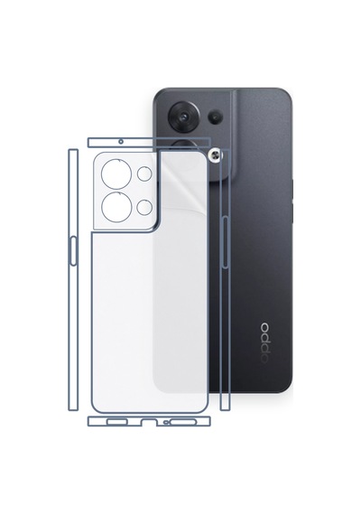 Oppo Reno8 Uyumlu Fullbody Arka Kaplama Hidrojel Koruyucu Film 44361223