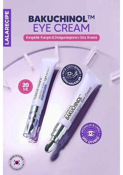 Lalarecipe Retinol Bakuchiol Göz Kremi 1+1 Set LALARECIPE Bakuchinol Eye Cream 20ml x 2 Set