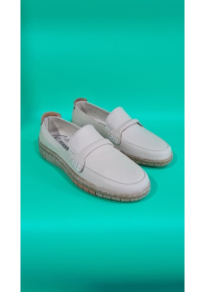 Voyager Kadın Hakiki/gerçek Deri Rahat Günlük Comfort Ayakkabı Z071 Bej