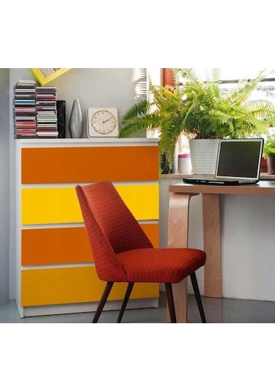 D-C-Fix 446-0895 Mat Düz Sarı Yapışkanlı Folyo (45Cm X 2Mt)