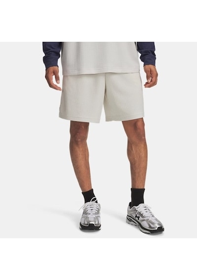 Under Armour Rival Waffle Short Erkek Şort 1383107-110 Beyaz
