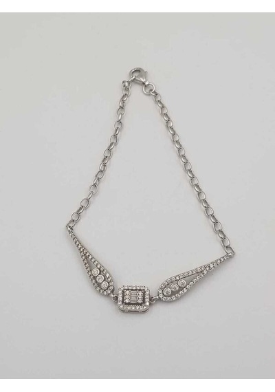 Vog Pırlanta Montür Effective Diamond Baget Model Gümüş Sevgiliye,anneye,arkadaşa Bileklik