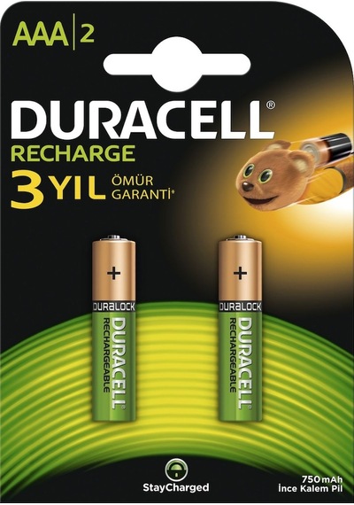 Duracell 2'Li Rechargeable Aaa Pil 750 Mah