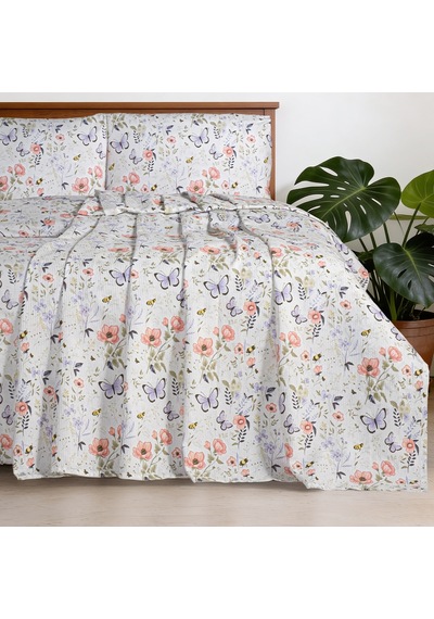 Aryıldız Home Butterfly Tek Kişilik %100 Pamuk Pike 150x220 Cm Renkli