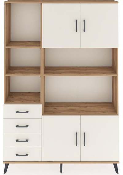 Arges Dolap 8 Raflı 4 Çekmeceli 4 Kapaklı 132x30x195 Çam-ayta... Çam Arges Dolap 8 Raflı 4 Çekmeceli 4 Kapaklı 132x30x195 Çam-ayta... Çam