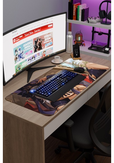 Cyno Genshin Impact Anime Gacha V1 - 90x40 Xxl Gaming Mouse Pad Fare Altlığı