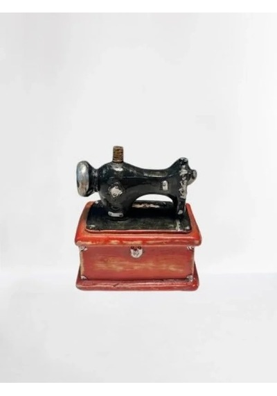 Retro Dikiş Makinesi Dekoratif Figür -