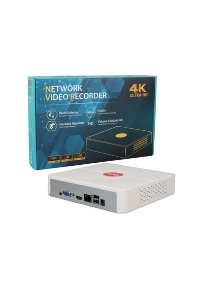 Drk Nvr 8016 8 Mp Destekli H265 16 Kanal Nvr Kayıt Cihazı Xmeye