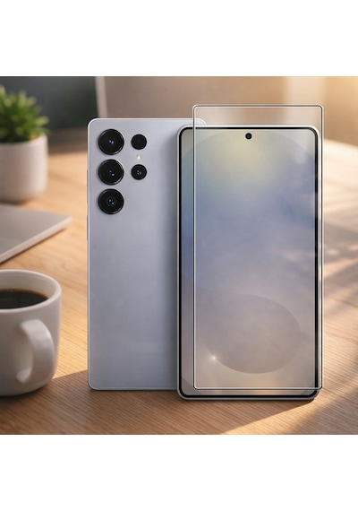 Samsung Uyumlu S25 Ultra Anti Statik Ekran Koruyucu Toz Tutmayan Kırılmaz Cam