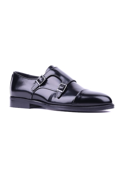 Shoetyle - Hakiki Açma Deri Siyah Renk Günlük Erkek Ayakkabı - 250-2379-1536