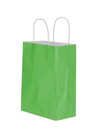 Yeşil Kraft Çanta Büyük Boy 31x12x41 Cm 25 Adet