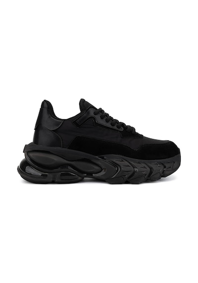 Tamer Tanca Kadın Suni Deri Siyah Sneakers & Spor Ayakkabı 1009 2190 Bn Ayk Sk25-26 Syh/syh Suet Siyah