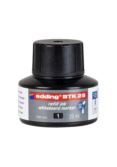 Edding Beyaz Tahta Kalemi Mürekkebi 25Ml. Btk25 - Siyah