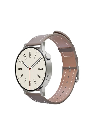 Lw-38v 38mm Kompakt Şık Akıllı Saat Sesli Görüşme Özellikli Gümüş Rengi, 38 Mm, 128, Mb, Kahverengi Yok