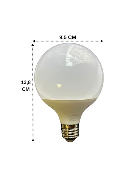 Osaka 15w 100w 3000k Günışığı E27 Duylu G95 Led Glop Ampul