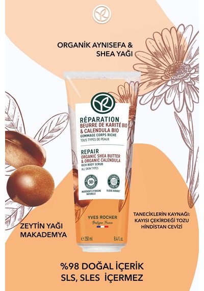 Yves Rocher Vücut Peelingi - Arındırıcı Ve Yumuşatıcı / Reparation 250 Ml