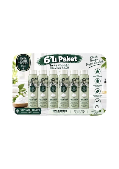 Eyüp Sabri Tuncer Tıraş Köpüğü No:3 - 200 Ml 6lı Paket
