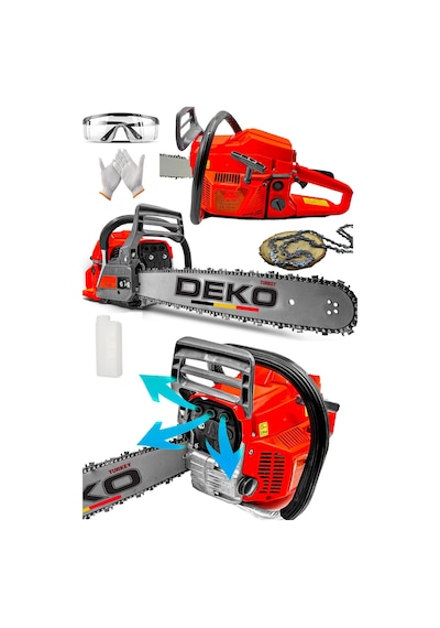 Deko Turkey DKTX990 Benzinli Testere Ağaç Kesme Makinası Hızar