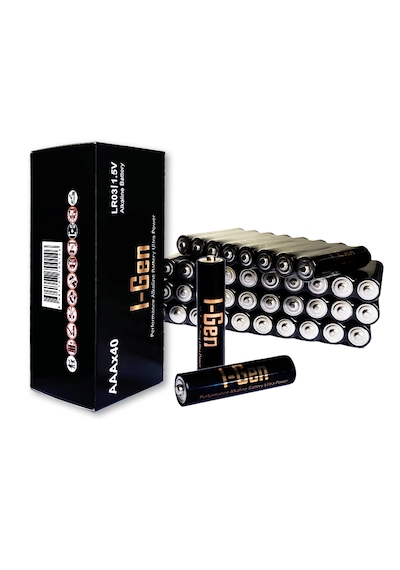 I-Gen A115 Ultra Alkalin AAA İnce Kalem Pil 40'lı Paket LR03 1.5V