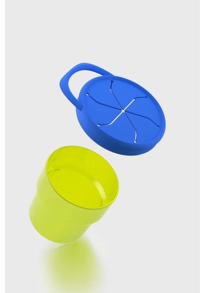 Renga Nest Kids 250 Ml Silikon Kapaklı Pp Atıştırma Kabı 222058 Yeşil-mavi