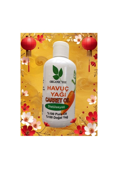 Organıc You Havuç Yağı Carret Oıl %100 Doğaldistilasyon 150 Ml