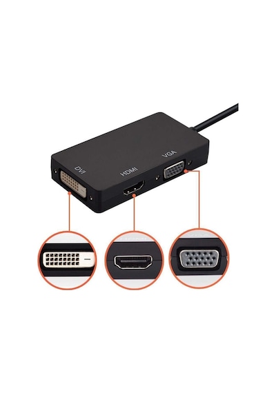 Displayport To Hdmi Vga Dvi Çevirici Dp Dönüştürücü Display Port
