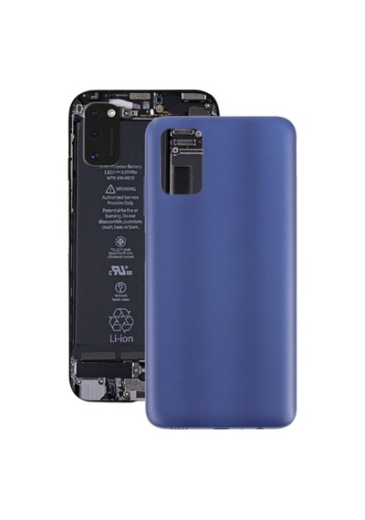 Samsung Galaxy Uyumlu A03s Arka Pil Batarya Kapağ Sm-a037f - Mavi