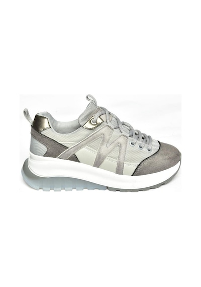 Fox Shoes S973113002 Gri Süet Kadın Spor Ayakkabı Sneakers Gri