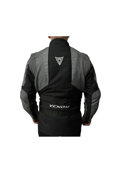 Venom Motosiklet Montu Tourex 4 Mevsim Ce Sertifikalı Touring Long Motor Mont Siyah-gri