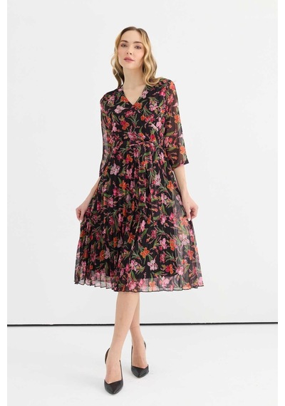 Selen Kadın Elbise 25ysl7639 Siyah