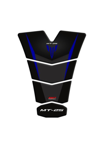 GP Kompozit Yamaha MT-25 2020-2023 Uyumlu Tank Pad Seti Mavi
