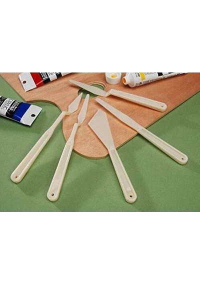 Plastik Spatula Seti, 5 Li Spatul, Akrilik Boya, Yağlı Boya, Hobi