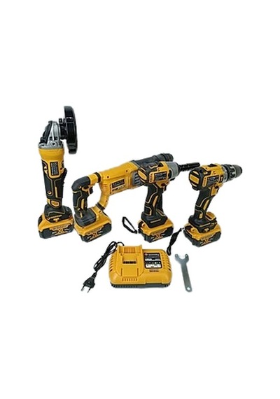 El Alet Makina 4lü Set Kırıcı Flex Somun Sıkma Matkap Murcell 21 V 10mm