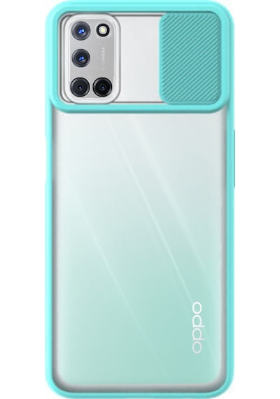 Oppo A72 ile Uyumlu Kapak Lensi Açılır Kapanır Kamera Korumalı Silikon Kılıf