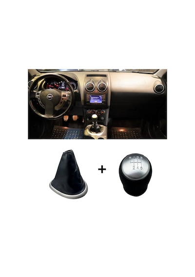 Nissan Qashqai Vites Topuzu 6 İleri + Körük 2007-2013 Model Uyumlu