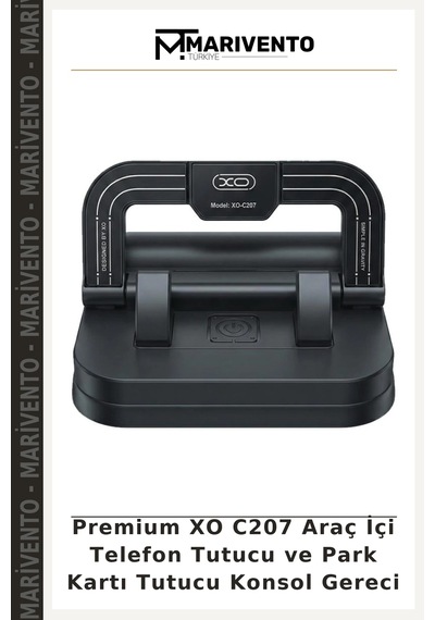 Premium Xo C207 Araç İçi Telefon Tutucu Ve Park Kartı Tutucu Konsol Gereci