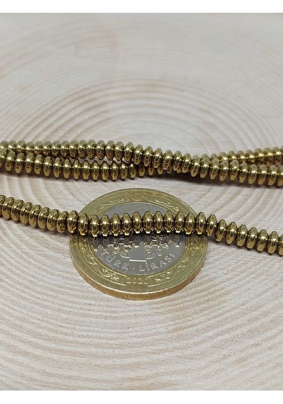 Yasam Tohumu Hematit Taşı Yarım Dizi 4 1,5 MM 36835 18 CM Çok Renkli