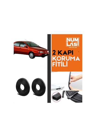 Fiat Brava 1995-2001 İki Kapı Koruma Fitili Siyah Renk Numlas-a Kalite-nm2578