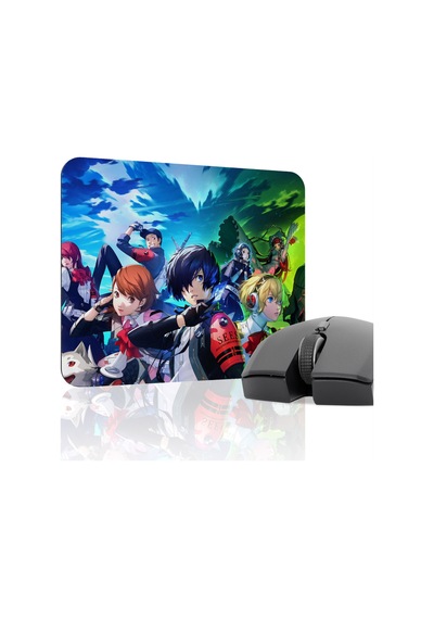 Persona 3 Kaymaz Dikişli Kauçuk Oyuncu Mousepad V1 - 22x18 Gaming Mouse Pad Fare Altlığı