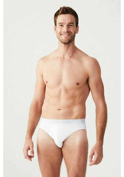U.S. Polo Assn. U.S Polo Assn. 83057 Erkek 3 Lü Boxer-Beyaz - L