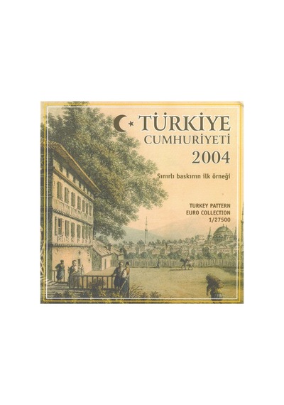 Türkiye 2004 Yılı Darphane Euro Özel Baskı Tedavül Para Seti Çil