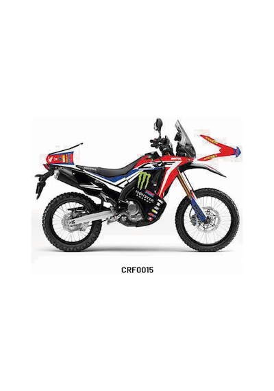 Honda Crf250 Rally "full Divided" Tasarım Motosiklet Sticker Etiket Kaplama Modeli