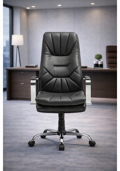 Vega Premium Yönetici Ofis Ve Büro Koltuğu Anatomik Tasarım Lüks Oturum Konforu Siyah