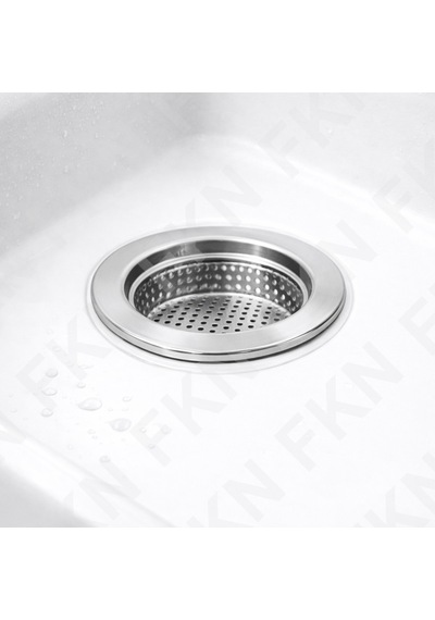 Fkn Krom Mutfak Lavabo İçi Büyük Gider Çöp Tıkacı Seyyar Süzgeç Standart
