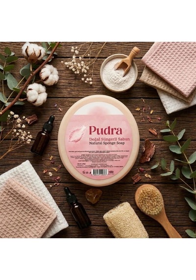 Pudra Doğal Süngerli Sabun 120g - İpeksi Yumuşaklık Ve Saf Temizlik