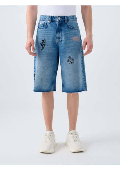LOFT Baggy Fit Erkek Şort Lf2039640 Q1.v1 Denim