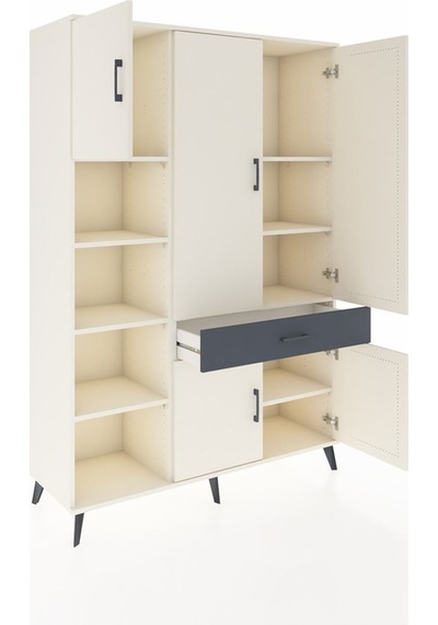 Hyperion Dolap 8 Raflı Tek Çekmeceli 5 Kapaklı 132x44x195 Aytaşı-aytaşı/antrasit Aytası/antrasıt Hyperion Dolap 8 Raflı Tek Çekmeceli 5 Kapaklı 132x44x195 Aytaşı-aytaşı/antrasit Aytası/antrasıt