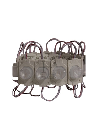 12 Volt 1.5 Watt Tek Mercekli Modül Led Natural Beyaz 4000k 10 Adet