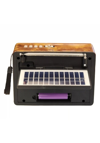 Ktf-1668 Nostalji Radyo Bluetooth Hoparlör Fenerli Solar Şarjlı